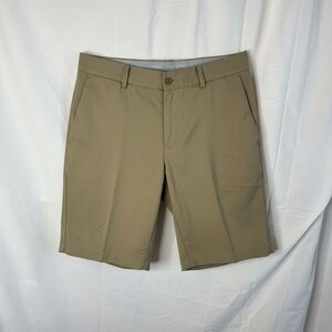 Nike Men's Khaki Flat Front Golf Shorts
